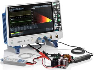 Analisi circuiti di potenza con oscilloscopio R&S RTO6