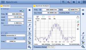 Generatore e analizzatore di spettro del test set R&S CMA180