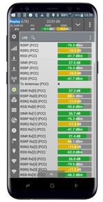 Misure di qualità della rete con Samsung S8