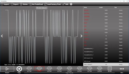 Segnale PAM3 100Base-T1 pulito creato con Waveform Editor Utility