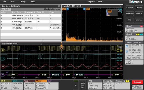 Software di analisi delle forme d'onda