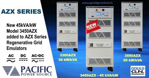 Sorgenti AC/DC bidirezionali rigenerative Power Pacific da 45 kVA e 55 kVA
