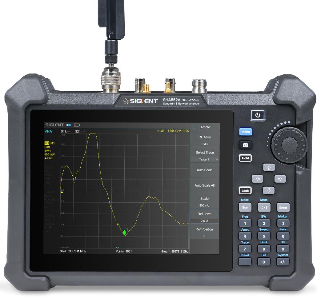 Analizzatore Di Rete Vettoriale SV4401A 7" IPS, 50kHz-4.4GHz, Display Touch, Memoria 8GB, Batteria 6600mAh