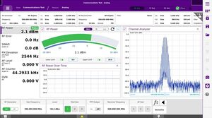 La moderna interfaccia del tester CX700 semplifica la caratterizzazione  e la verifica di molteplici tipi di segnali radio