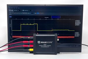 Joulescope JS220 in modalità oscilloscopio