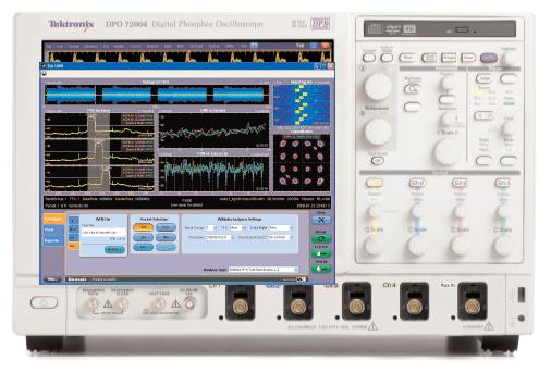 WiMedia test con oscilooscopio Tektronix