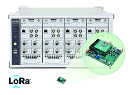 Dimostrazione Anritsu per collaudo modulo LoRa di Imst