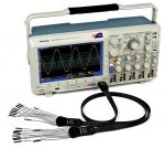 Oscilloscopio Tektronix MSO3054 con sonde digitali