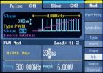 Impostazione parametri segnale PWM
