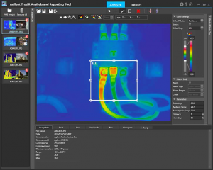 Software di analisi delle termocamere Agilent