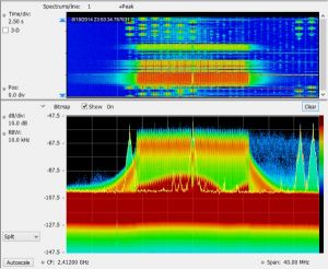 Spettrogramma con Tektronix RSA306