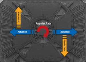 Forze di Coriolis agenti su giroscopio MEMS